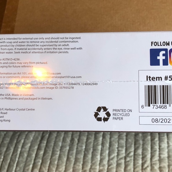 ART 101 BUDDING ARTIST - NWT 138-piece art set in wooden box. Unopened! - Picture 9 of 15